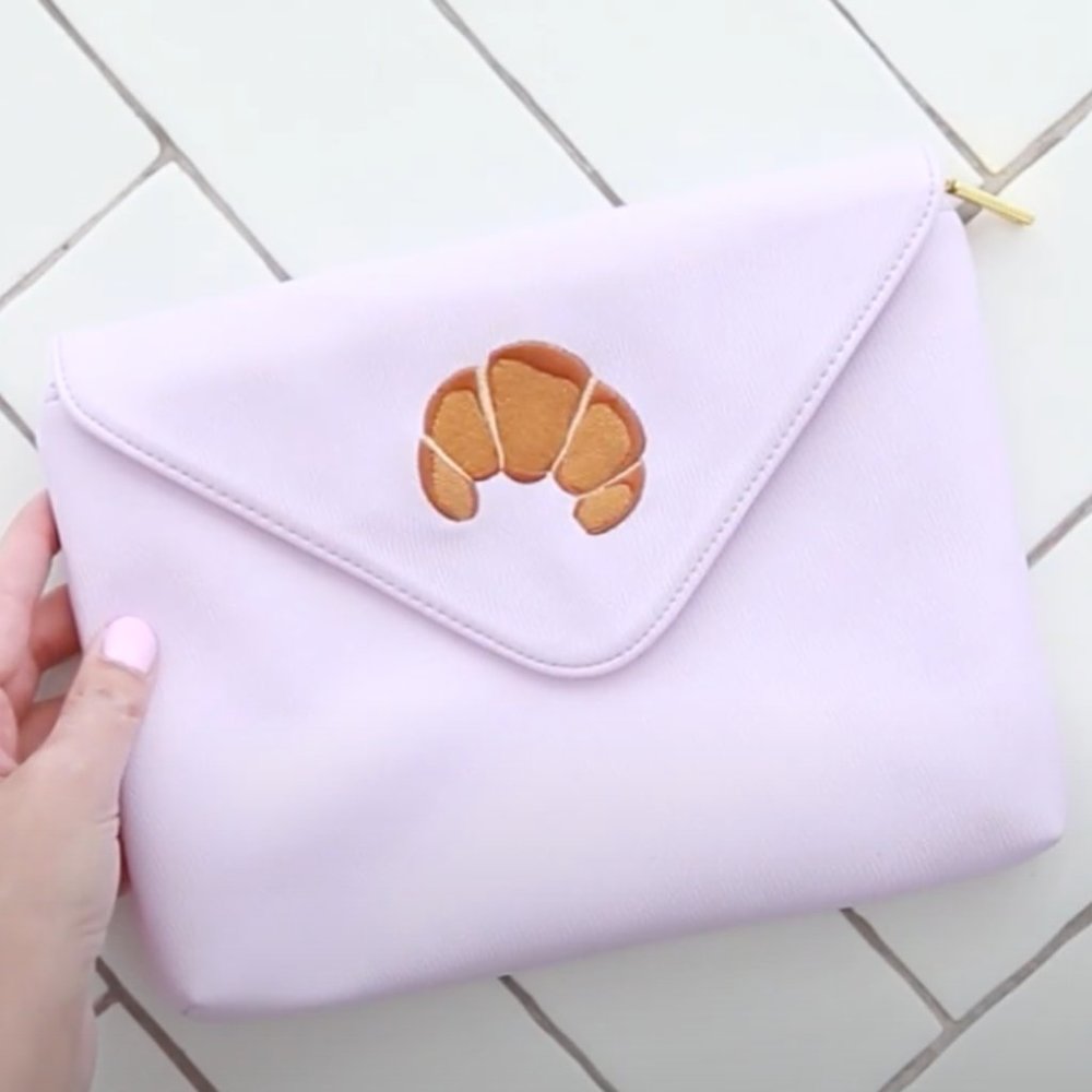 NWOT Studio DIY Croissant Clutch
